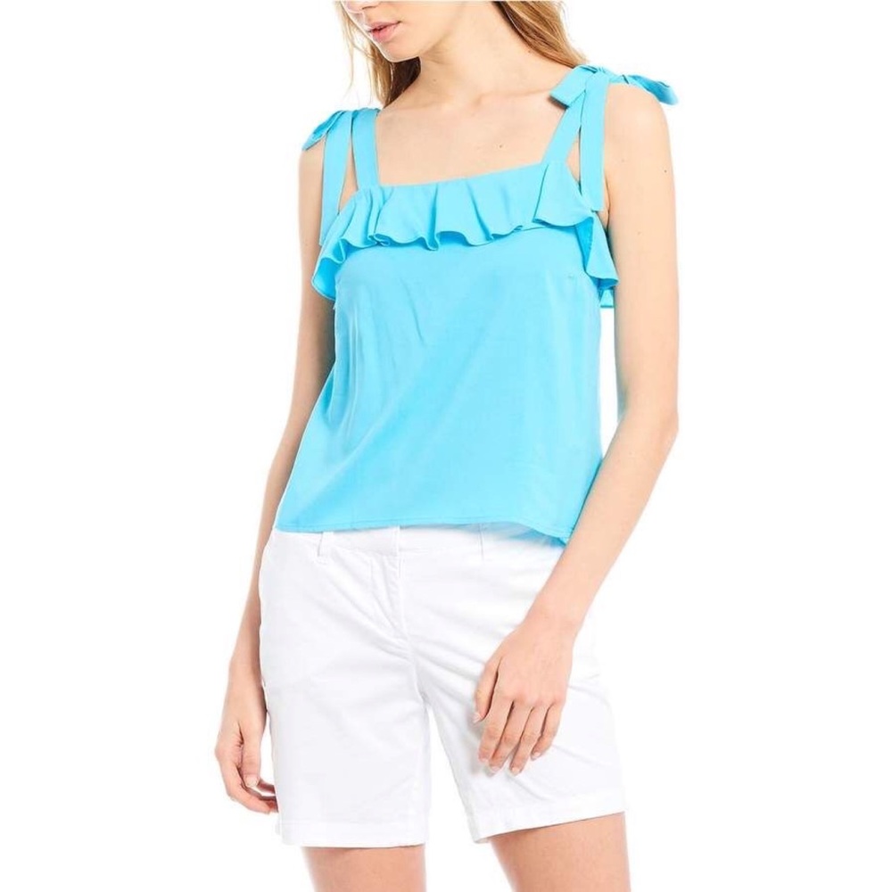 Cremieux ruffle tank top M NWTS